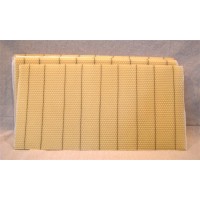 Shallow Beeswax Foundation 4 3/4" Wired No Hooks